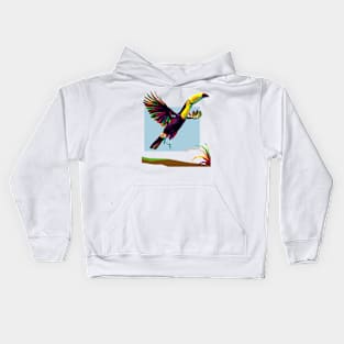 Animal Bird Pop Art Kids Hoodie